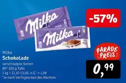 KONSUM Milka Schokolade Angebot