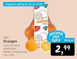 KONSUM G&G Orangen Angebot