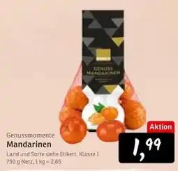 KONSUM Genussmomente Mandarinen Angebot