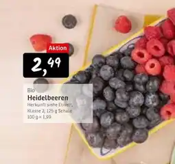 KONSUM Bio Heidelbeeren Angebot