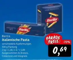 KONSUM Barilla italienische Pasta Angebot