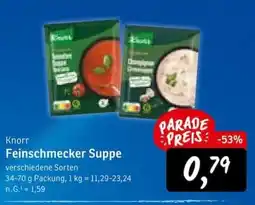 KONSUM Knorr Feinschmecker Suppe Angebot