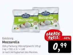 KONSUM Goldsteig Mozzarella Angebot