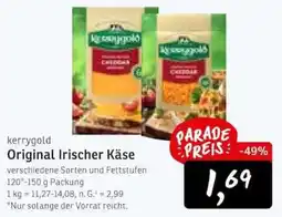 KONSUM kerrygold Original Irischer Käse Angebot