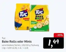 KONSUM Tuc Bake Rolls oder Minis Angebot
