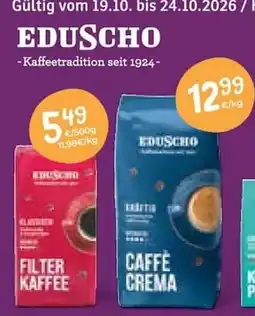 KONSUM EDUSCHO FILTER KAFFEE Angebot