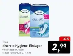 KONSUM Tena discreet Hygiene-Einlagen Angebot