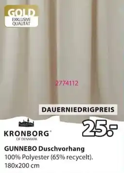 Jysk KRONBORG GUNNEBO Duschvorhang Angebot