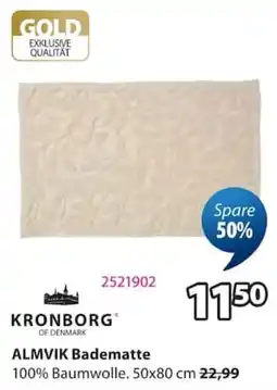 Jysk KRONBORG ALMVIK Badematte Angebot
