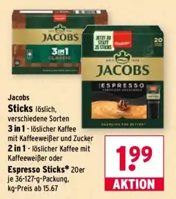 Wasgau Jacobs Sticks Angebot