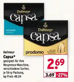 Wasgau Dallmayr Capsa Angebot