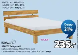 Jysk ROYAL OAK SAGEBY Bettgestell Angebot