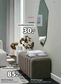 Jysk VILSLEV Spiegel Angebot