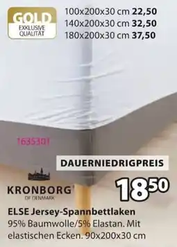 Jysk KRONBORG ELSE Jersey-Spannbettlaken Angebot