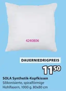 Jysk SOLA Synthetik-Kopfkissen Angebot