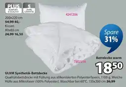 Jysk ULVIK Synthetik-Bettdecke Angebot