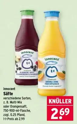 Wasgau innocent Säfte Angebot
