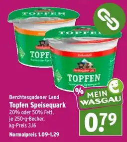 Wasgau Berchtesgadener Land Topfen Speisequark Angebot
