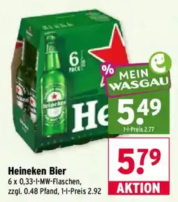 Wasgau Heineken Bier Angebot