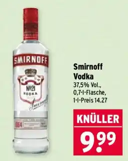 Wasgau Smirnoff Vodka Angebot
