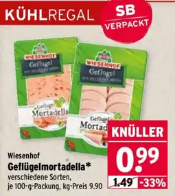 Wasgau Wiesenhof Geflügelmortadella* Angebot