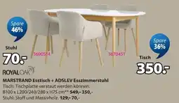Jysk MARSTRAND Esstisch + ADSLEV Esszimmerstuhl Angebot