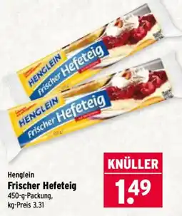 Wasgau Henglein Frischer Hefeteig Angebot