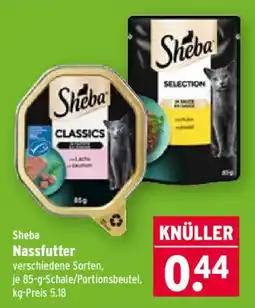 Wasgau Sheba Nassfutter Angebot