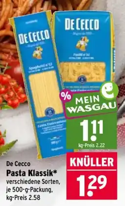 Wasgau De Cecco Pasta Klassik* Angebot