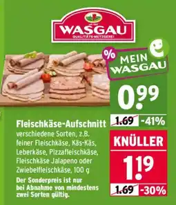 Wasgau Fleischkäse-Aufschnitt WASGAU Angebot