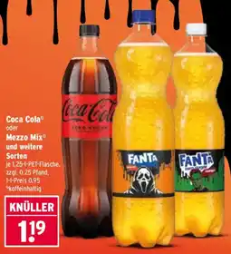 Wasgau Coca Cola oder Mezzo Mix Angebot