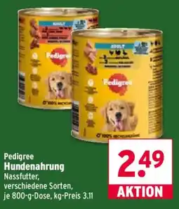 Wasgau Pedigree Hundenahrung Angebot