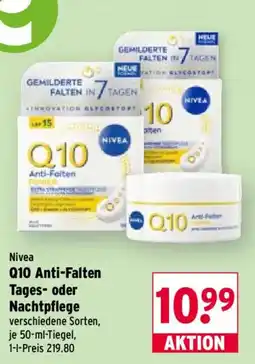 Wasgau Nivea Q10 Anti-Falten Angebot