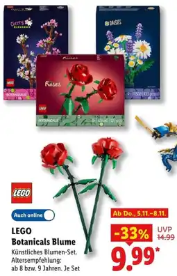 Lidl LEGO Botanicals Blume Angebot