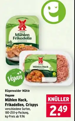 Wasgau Rügenwalder Mühle Mühlen Hack, Frikadellen, Crispys Angebot