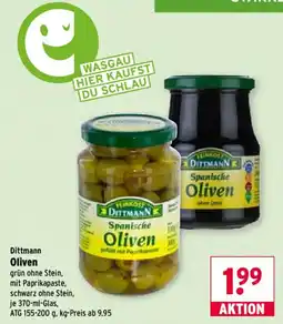 Wasgau Dittmann Oliven Angebot