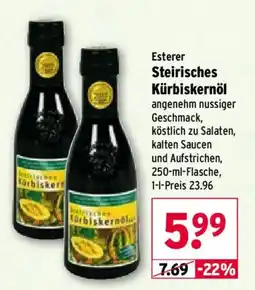 Wasgau Esterer Steirisches Kürbiskernöl Angebot