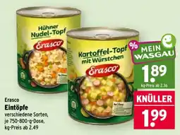 Wasgau Erasco Eintöpfe Angebot