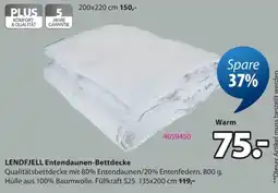 Jysk LEND FJELL Entendaunen-Bettdecke Angebot