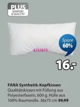 Jysk FANA Synthetik-Kopfkissen Angebot