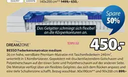 Jysk DREAMZONE BESSO Federkernmatratze medium Angebot