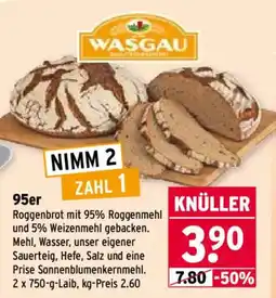 Wasgau WASGAU Roggenbrot Angebot