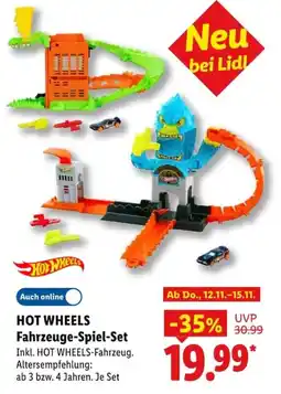 Lidl HOT WHEELS Fahrzeuge-Spiel-Set Angebot