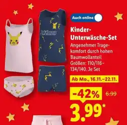 Lidl Kinder-Unterwäsche-Set Pokémon Angebot