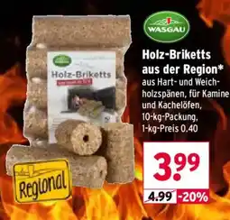 Wasgau WASGAU Holz-Briketts Angebot