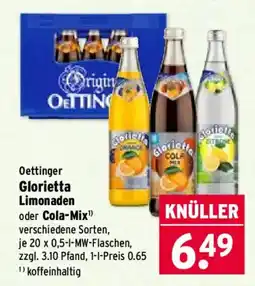 Wasgau Oettinger Glorietta Limonaden Angebot