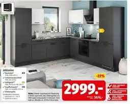 Segmüller Küche Schwarz supermatt Angebot