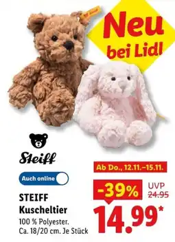 Lidl STEIFF Kuscheltier Angebot
