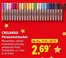 Lidl CRELANDO Permanentmarker Angebot