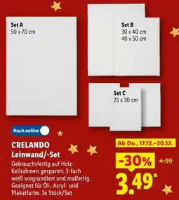 Lidl CRELANDO Leinwand/-Set Angebot
